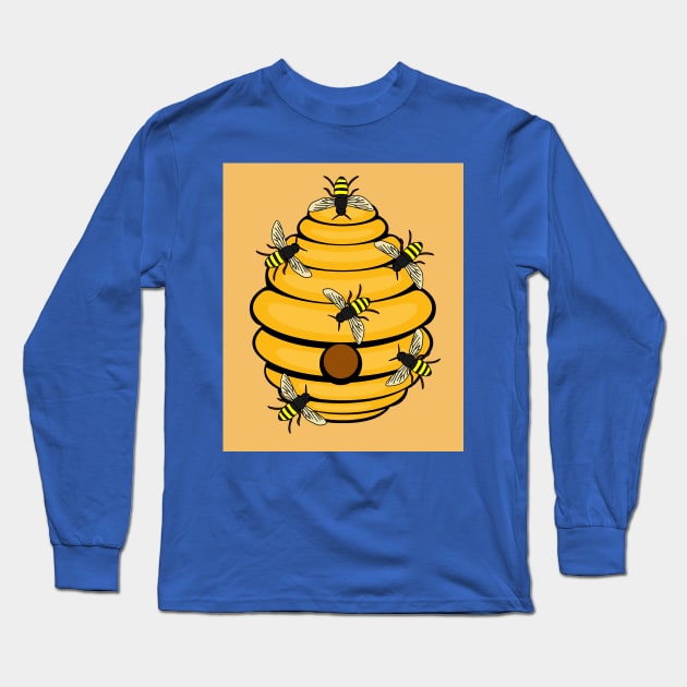 Sweet Honey Bees Beekeeper Beekeeper Long Sleeve T-Shirt by flofin